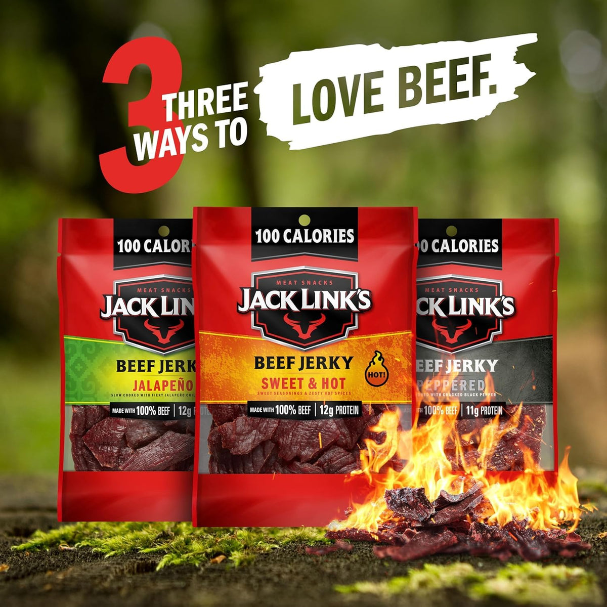 Bold Beef Jerky Variety Pack - (15 Pack) 1.25 Oz
