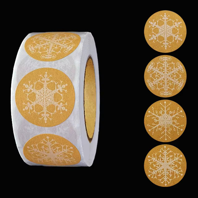 15 pcs Christmas Stickers Tags Decorative Present for Cards Gift Envelopes Boxes 1.5Inch Ornament Round Merry Christmas Label