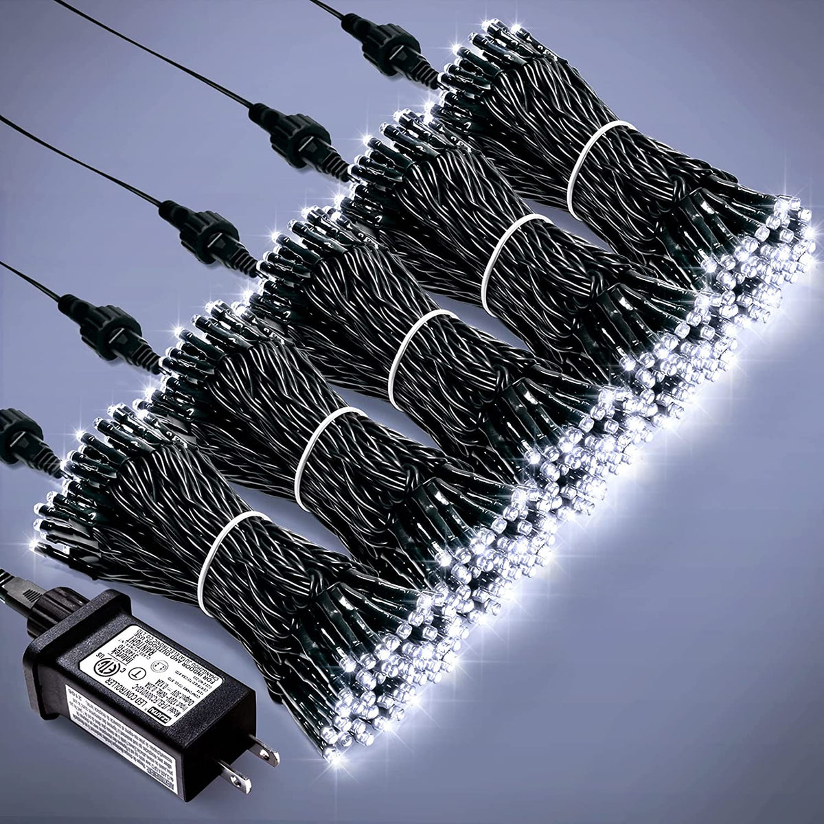 500 LED Christmas Tree Lights Outdoor Indoor, White