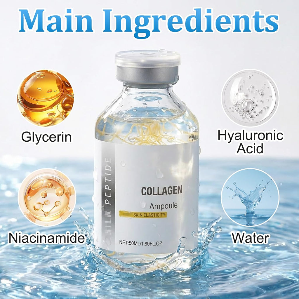 2PCS Peptide Lifting Ampoule - Collagen Peptide Intensive Lifting Serum, Korean anti Aging Serum, Smooths Wrinkles, Improves Elasticity, Moisturizes, Firms and Lifts