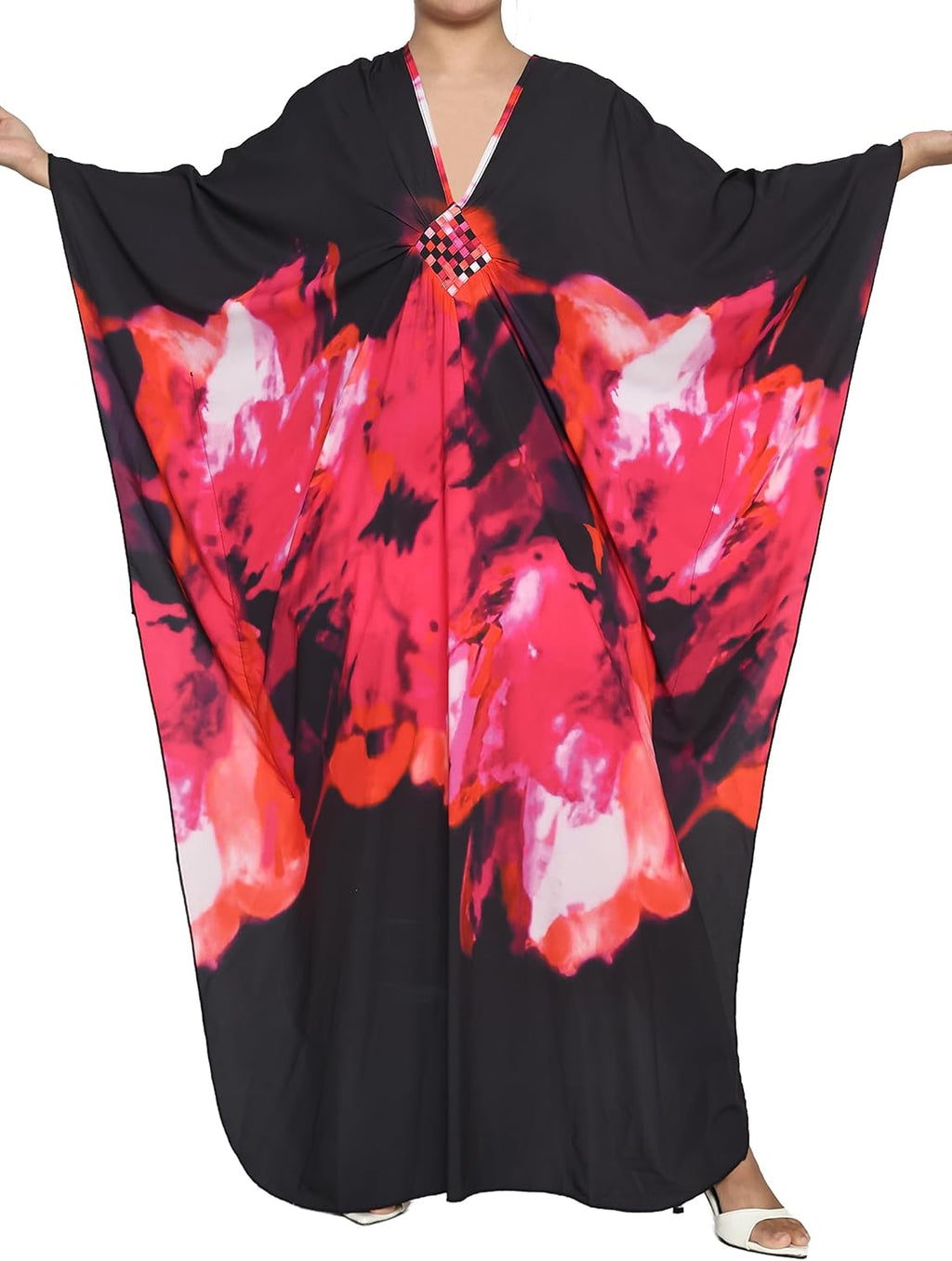 Kaftan Dresses for Women, plus Size Caftan, V-Neck Batwing Dress