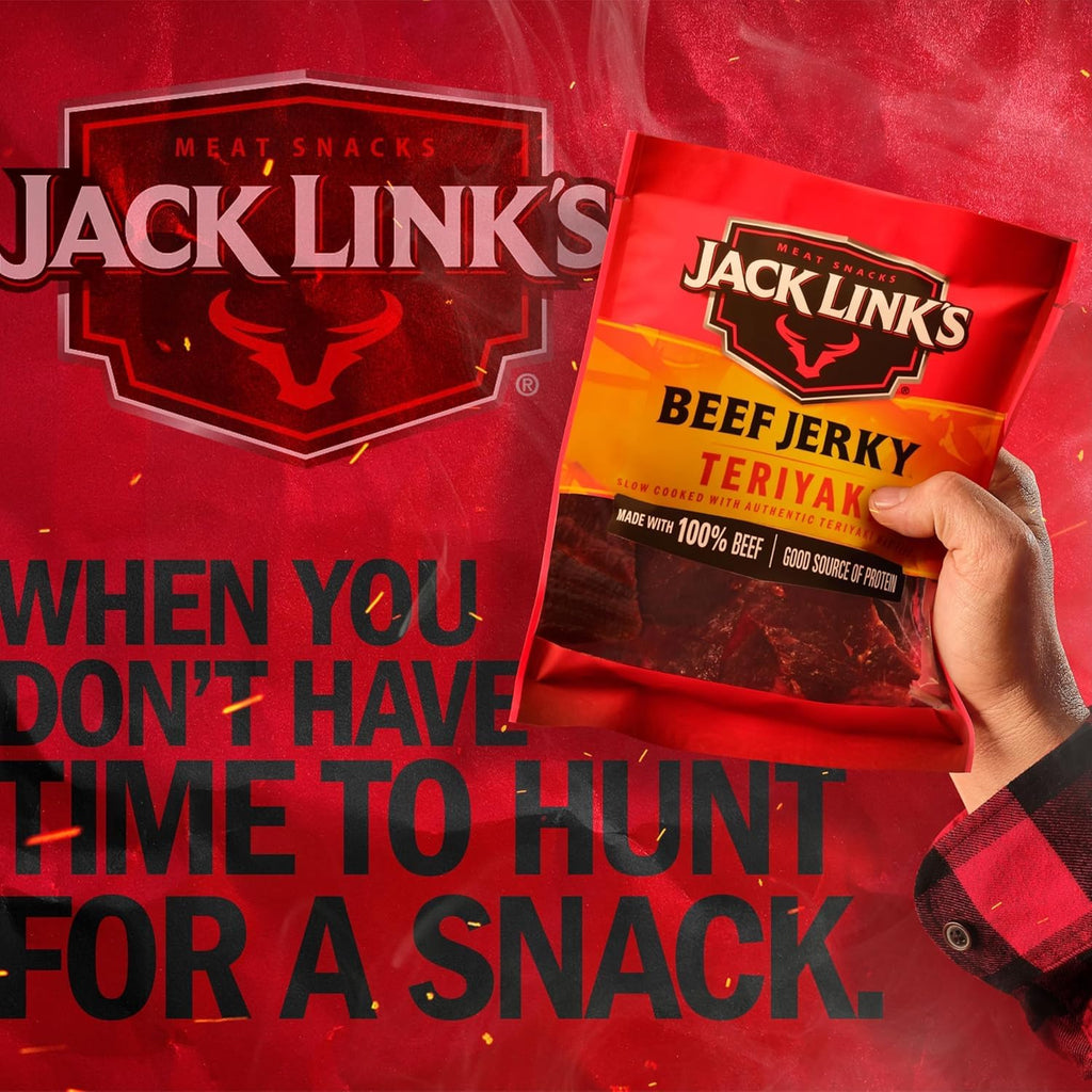 Teriyaki Beef Jerky - (2 Pack) 9 Oz Bag - Ready to Eat Protein Snacks - 11G Protein per Serving - Made with 100% Real Beef