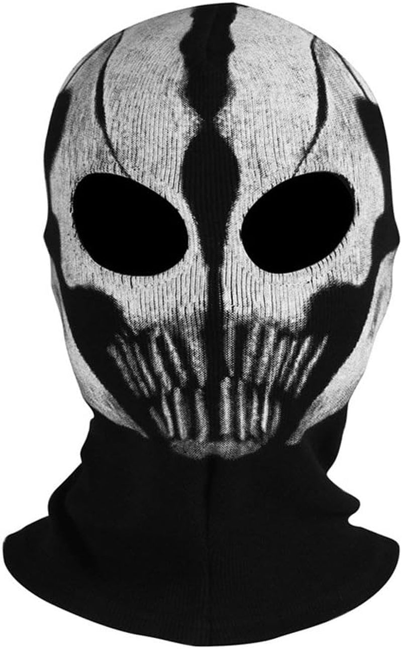 INN Fabric Ghost Mask Balaclava Skull Hood White