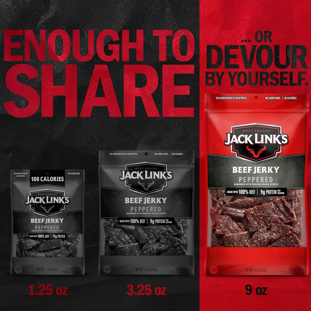 Beef Jerky - Peppered - 9 Oz (2 Pack)