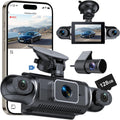 4 Channel Full HD Dash Cam, 2K Front + 1080P Side/Rear Cameras, 128GB Card