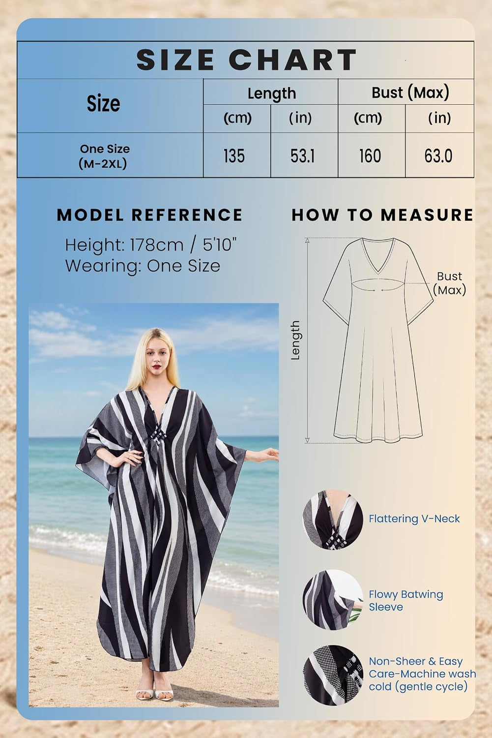 Kaftan Dresses for Women, plus Size Caftan, V-Neck Batwing Dress