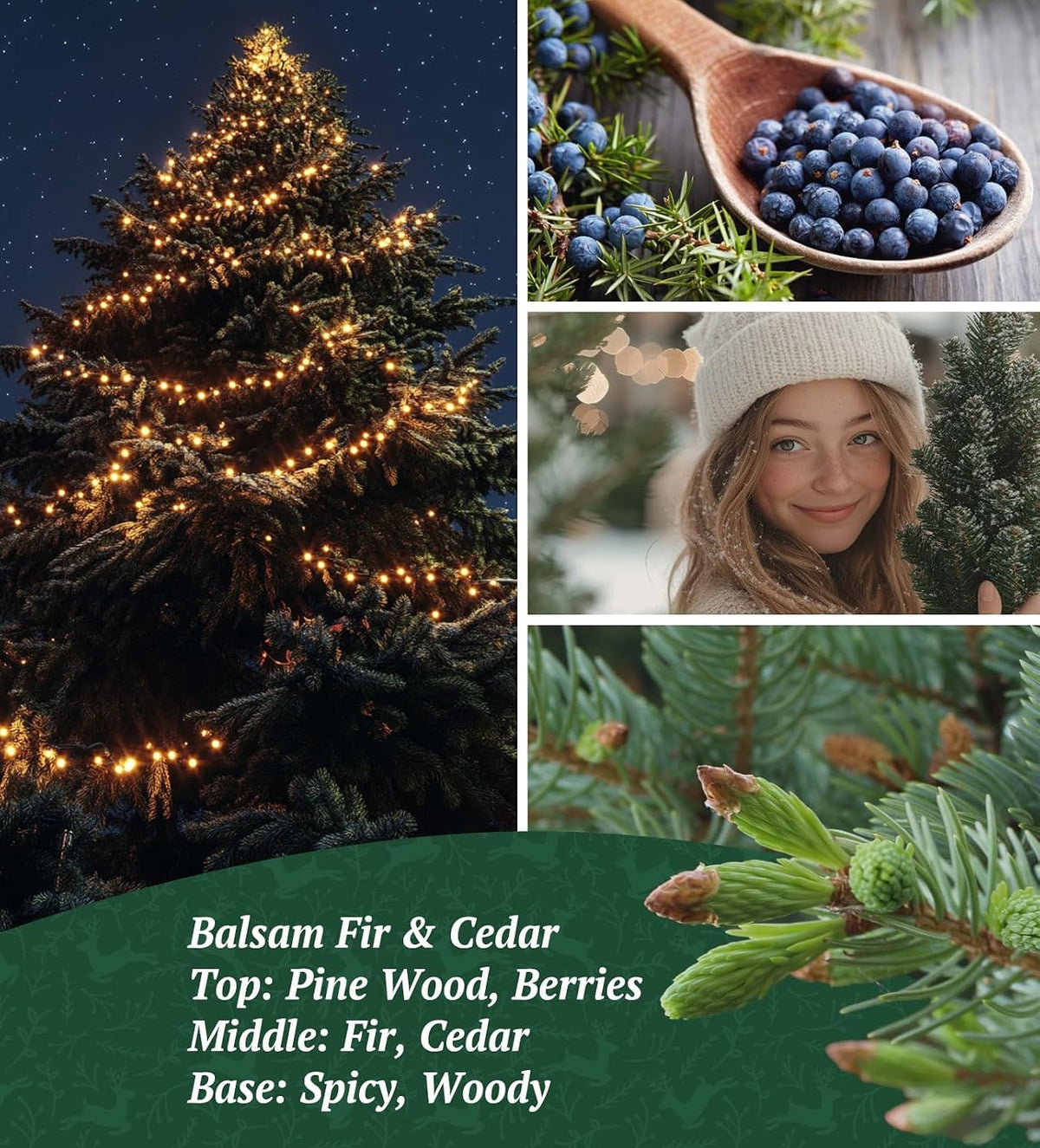 Christmas Candles with Warmer Led,Winter Candle for Christmas Gift