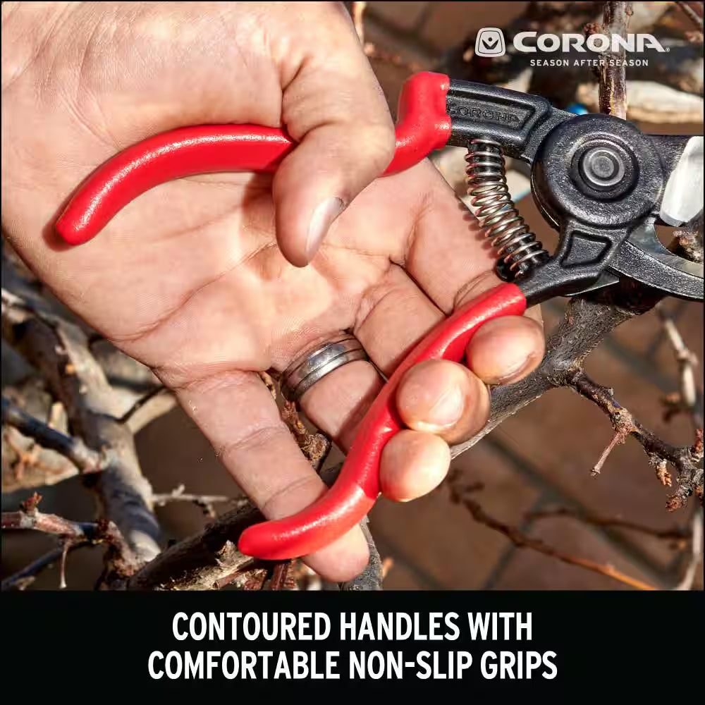 Ergoaction 2.875 In. High Carbon Steel Blade with Full Steel Core Handles Bypass Hand Pruner