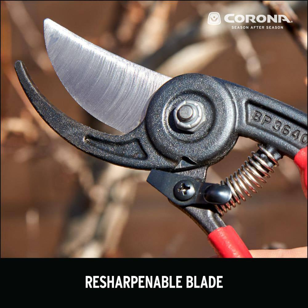 Ergoaction 2.875 In. High Carbon Steel Blade with Full Steel Core Handles Bypass Hand Pruner