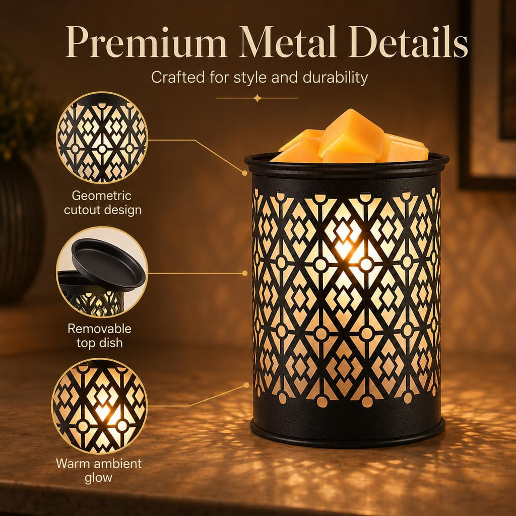 Wax Melt Warmer Metal Wax Warmer for Scented Wax Candle Wax Burner