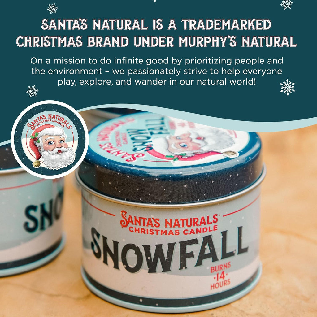Snow Fall Mini Christmas Candles, 3.5 Oz (Pack of 3)