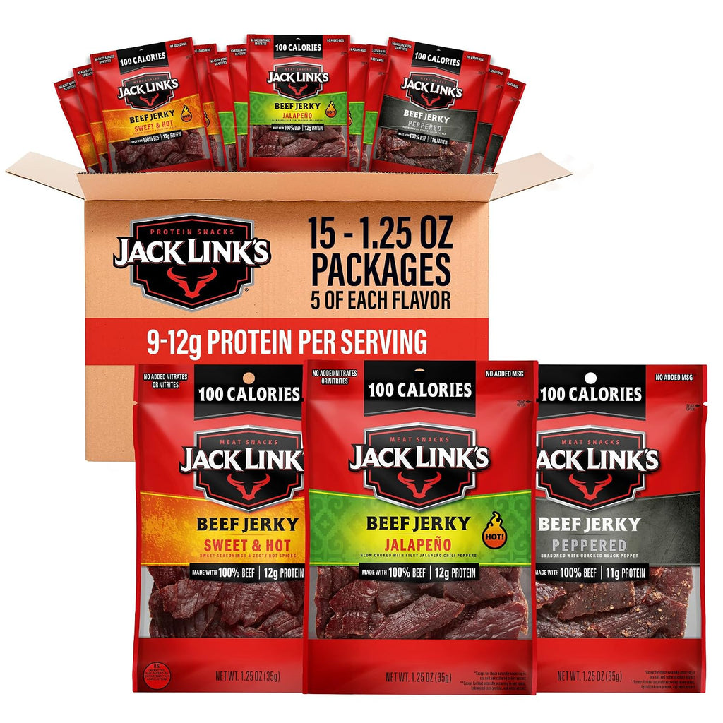 Bold Beef Jerky Variety Pack - (15 Pack) 1.25 Oz