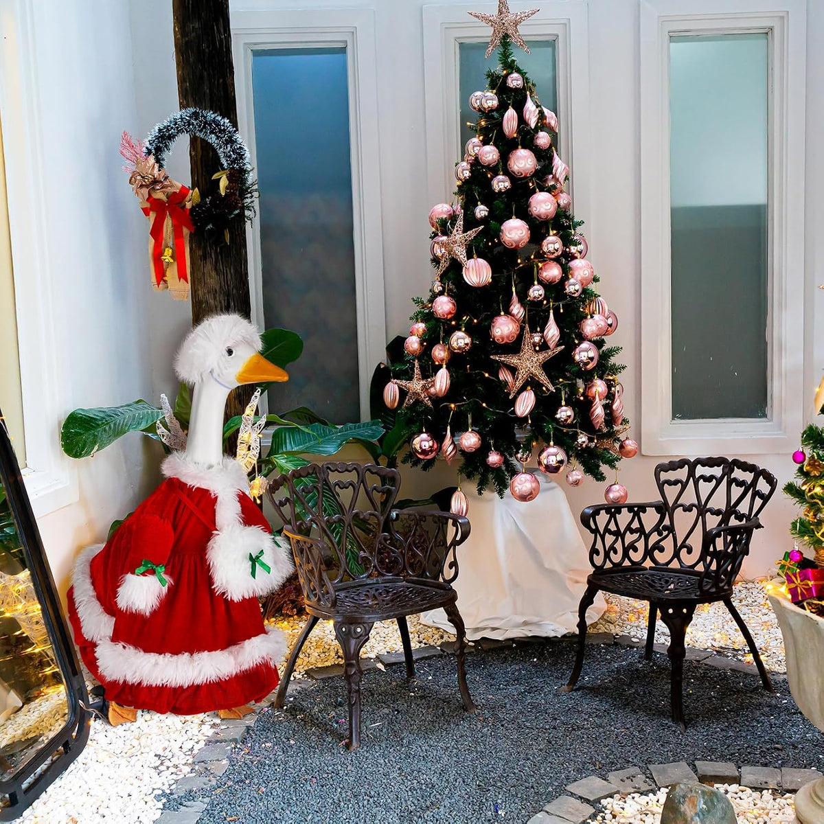 Christmas Mrs. Claus Goose Outfit Goose Costume Holiday Decor
