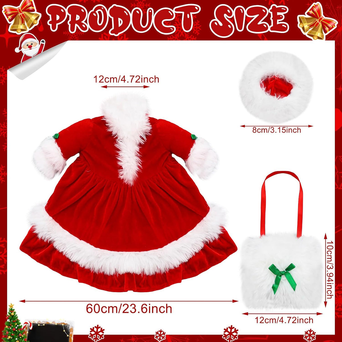 Christmas Mrs. Claus Goose Outfit Goose Costume Holiday Decor