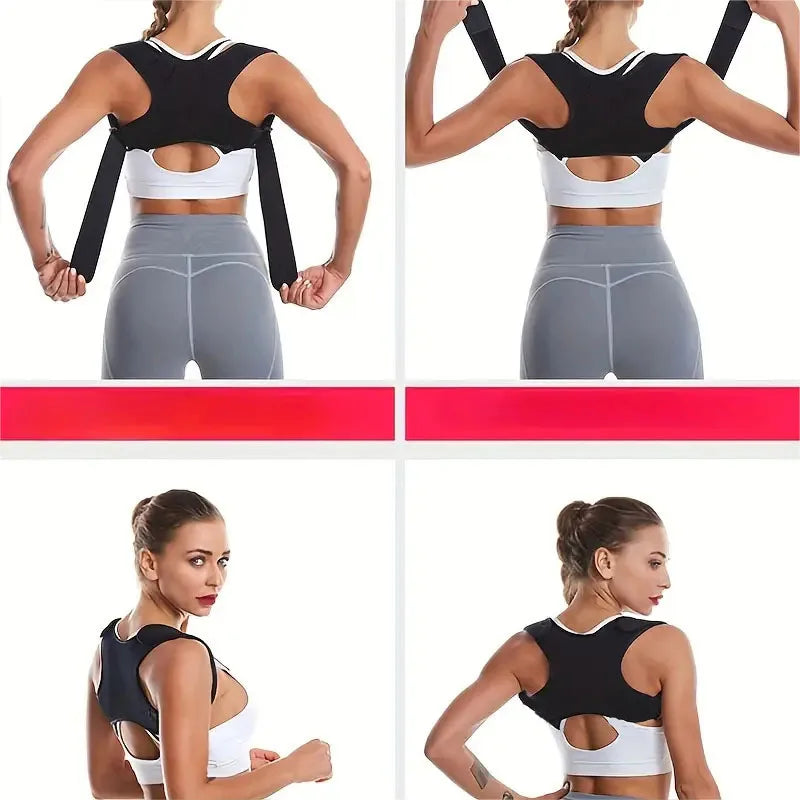 Standing & Sitting Posture Support Belt – Sturdy Back Belt for Posture Alignment, Wearable Daily
