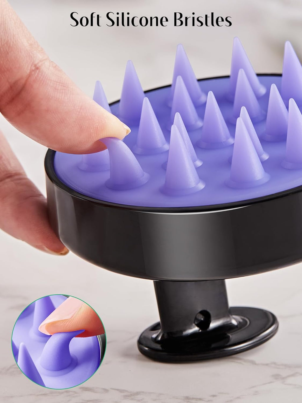 2-Pack Scalp Massager Hair Growth Scrubber for Dandruff Removal