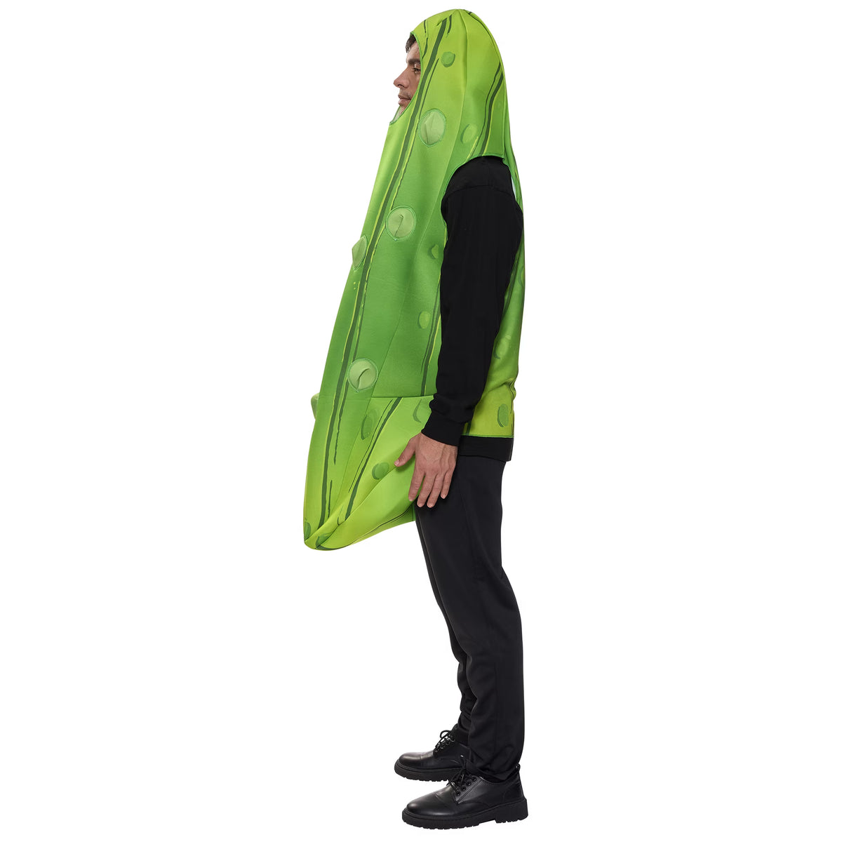 Halloween Pickle Costume for Adult, Unisex Food Costume, Funny Costume for Men, Fruit Jumpsuit for Halloween Fancy Dress Costume