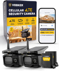 VKX 4G LTE Solar Cellular Security Camera, Video 2-Pack