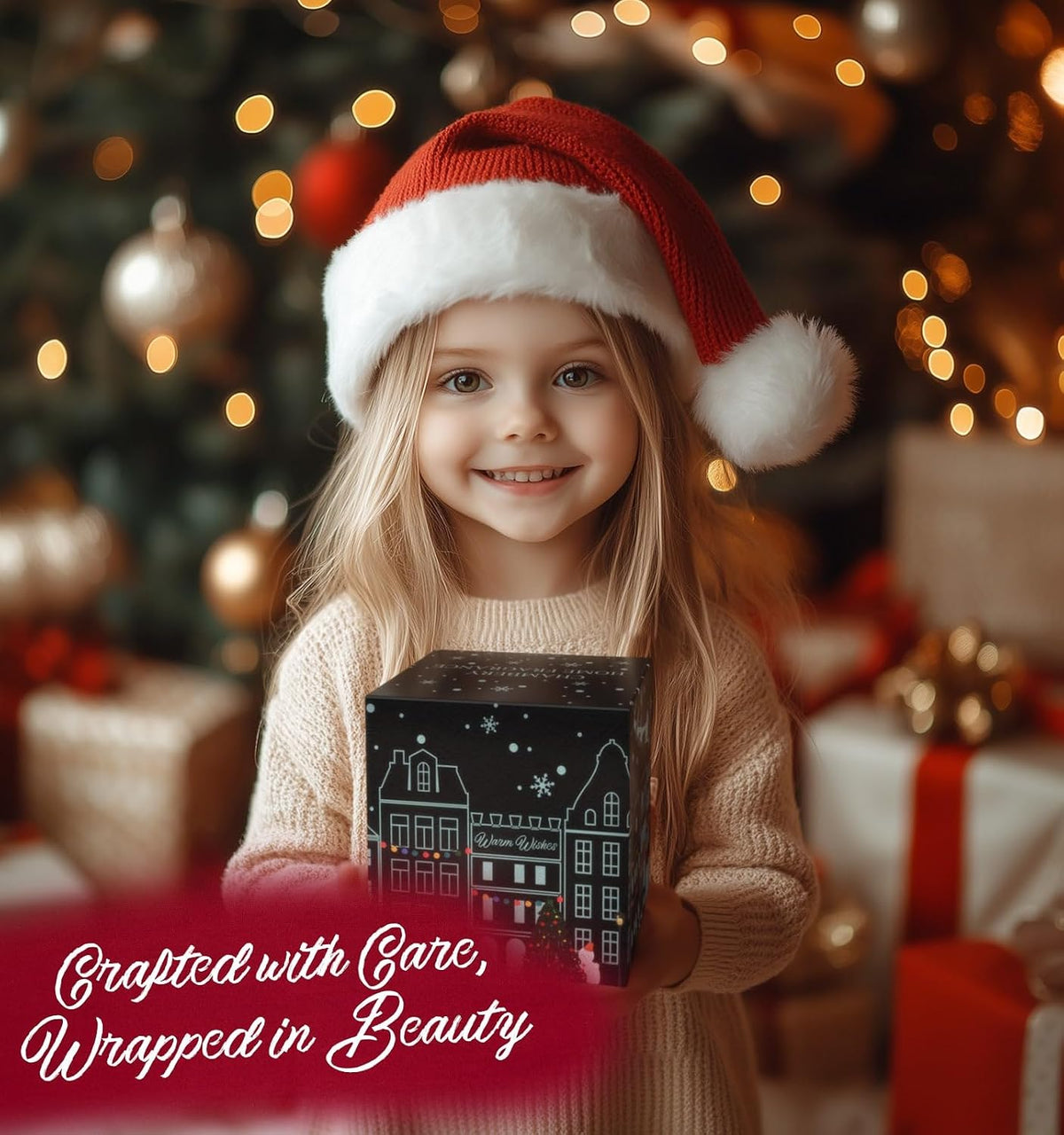 Christmas Candles with Warmer Led,Winter Candle for Christmas Gift