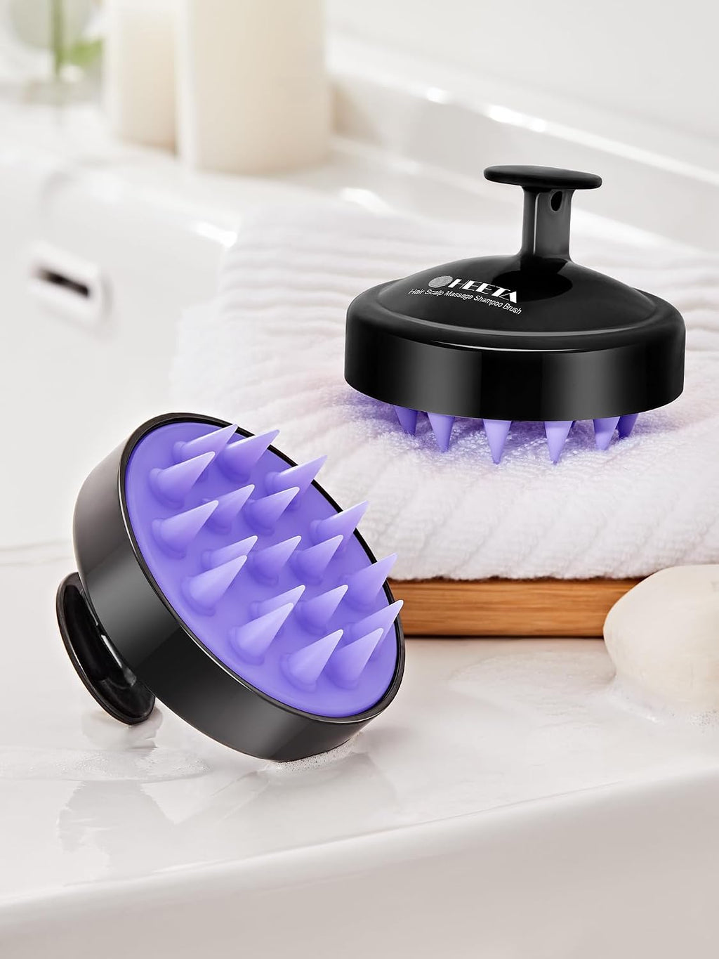 2-Pack Scalp Massager Hair Growth Scrubber for Dandruff Removal