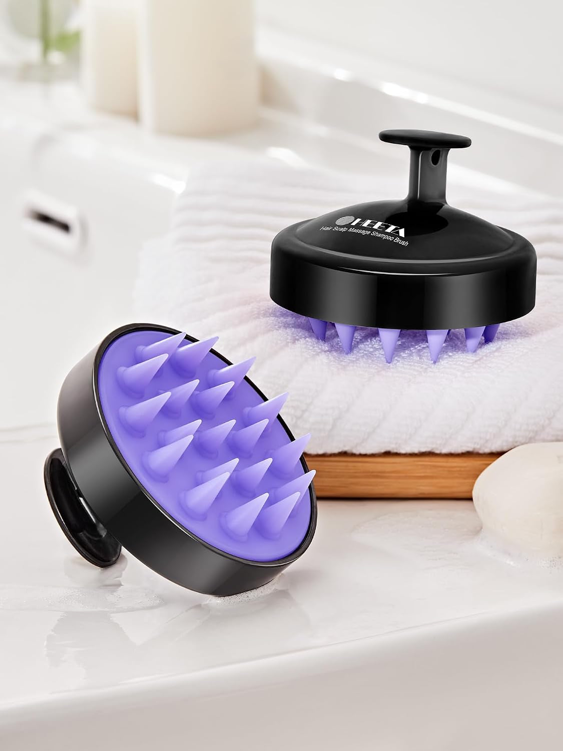 2-Pack Scalp Massager Hair Growth Scrubber for Dandruff Removal