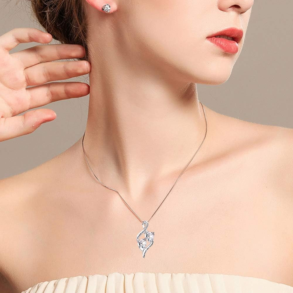 Daughter Necklace Sterling Silver Mother Daughter Sister Jewelry