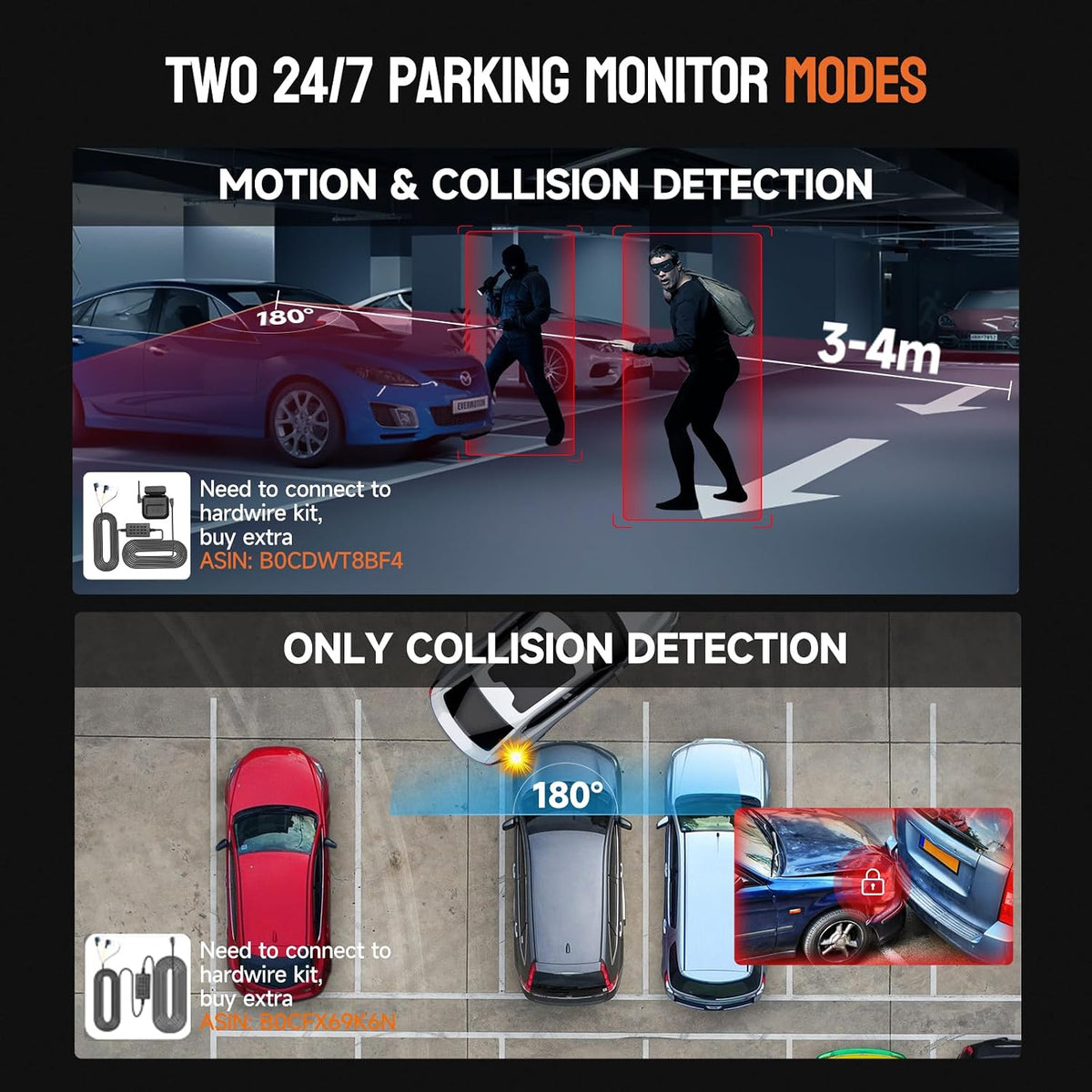 360° View 4K 2160P Dash Cam Front and Rear, 4 Channel Dash Camera for Cars, AI Fatigue Driving Monitor, 5G Wifi GPS, 8 IR Lamps Night Vision, Free 64G Card Included, 24H Parking Mode, N700Pro
