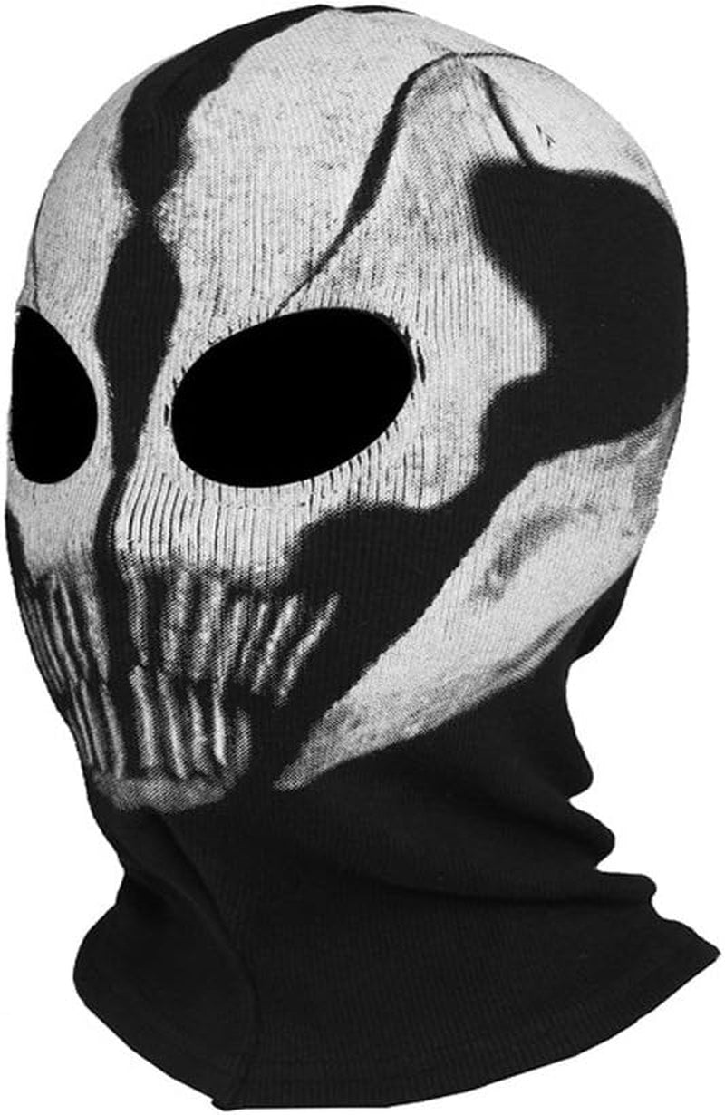 INN Fabric Ghost Mask Balaclava Skull Hood White