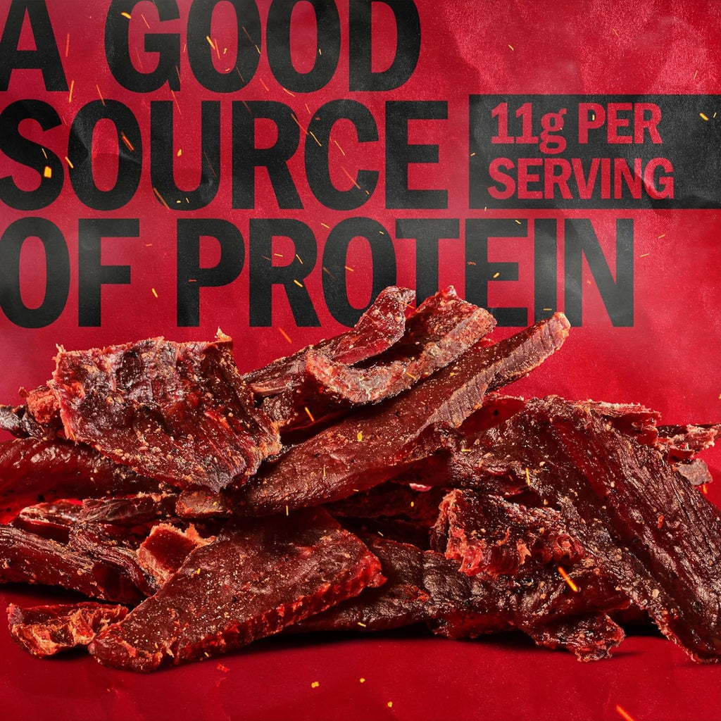 Teriyaki Beef Jerky - (2 Pack) 9 Oz Bag - Ready to Eat Protein Snacks - 11G Protein per Serving - Made with 100% Real Beef