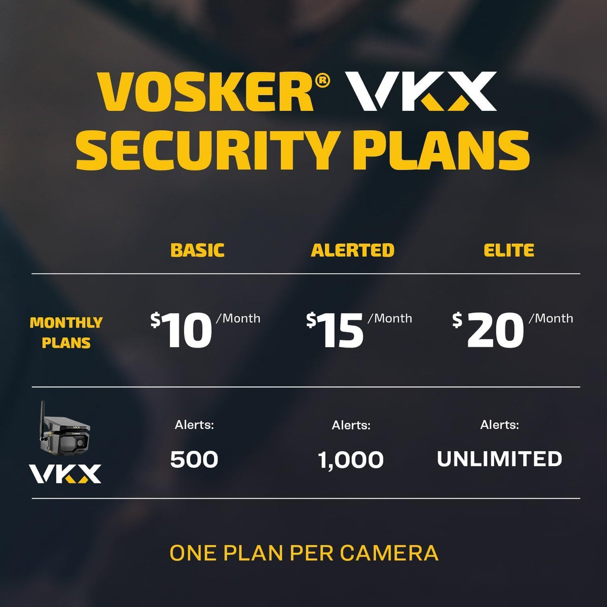 VKX 4G LTE Solar Cellular Security Camera, Video 2-Pack