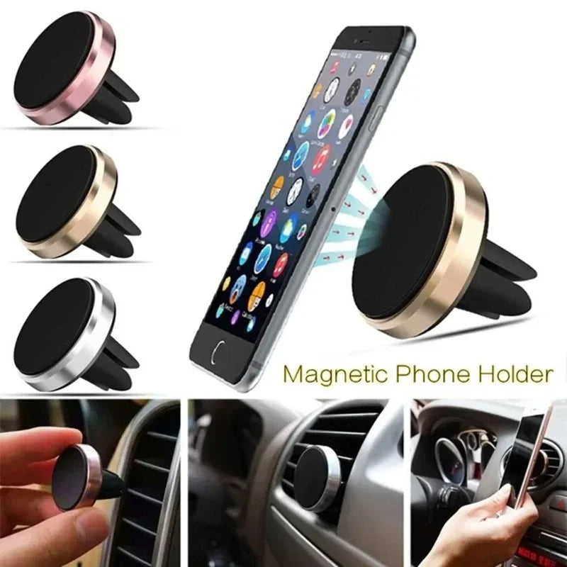 Universal Mobile Phone Air Vent Mount Holder in Car Magnetic Car Phone Holder Smartphone Stand Magnet Holder for Iphone Samsung