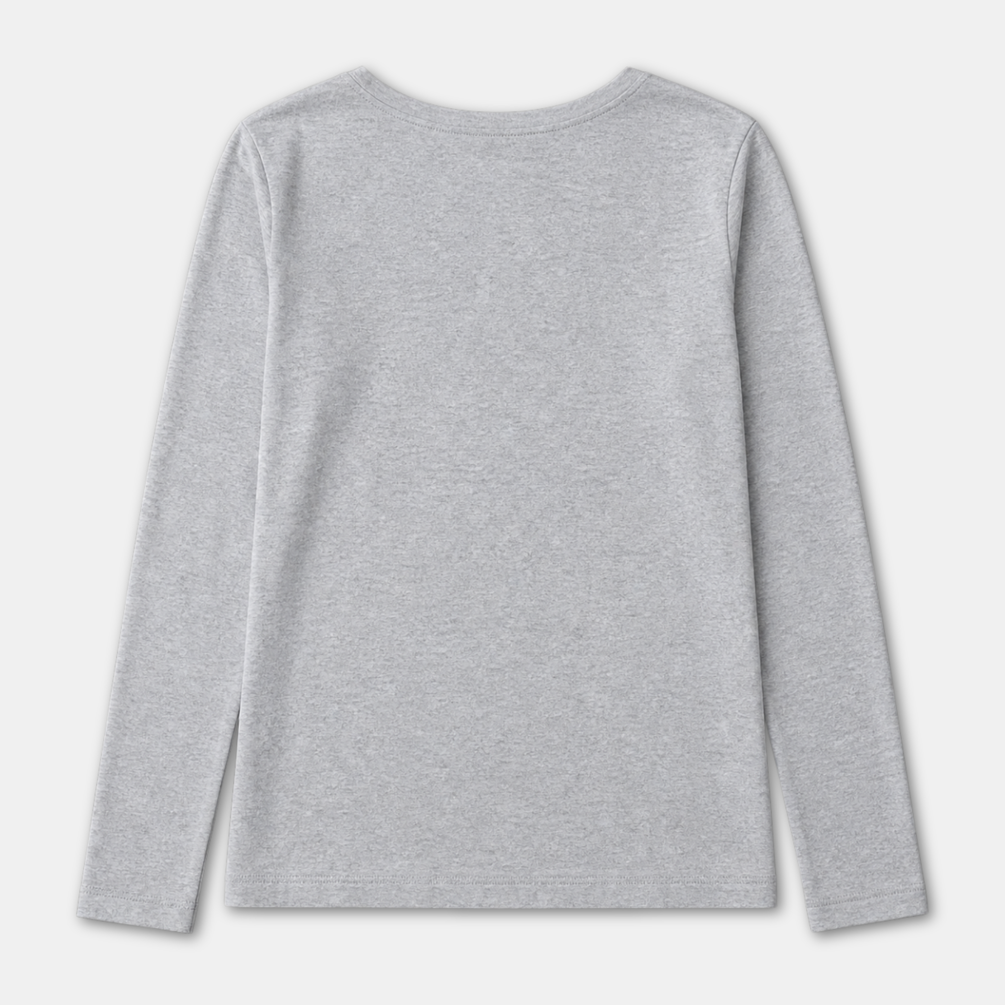 Amazon Essentials Women's Long Sleeve V-Neck T-Shirt - Heather Grey
