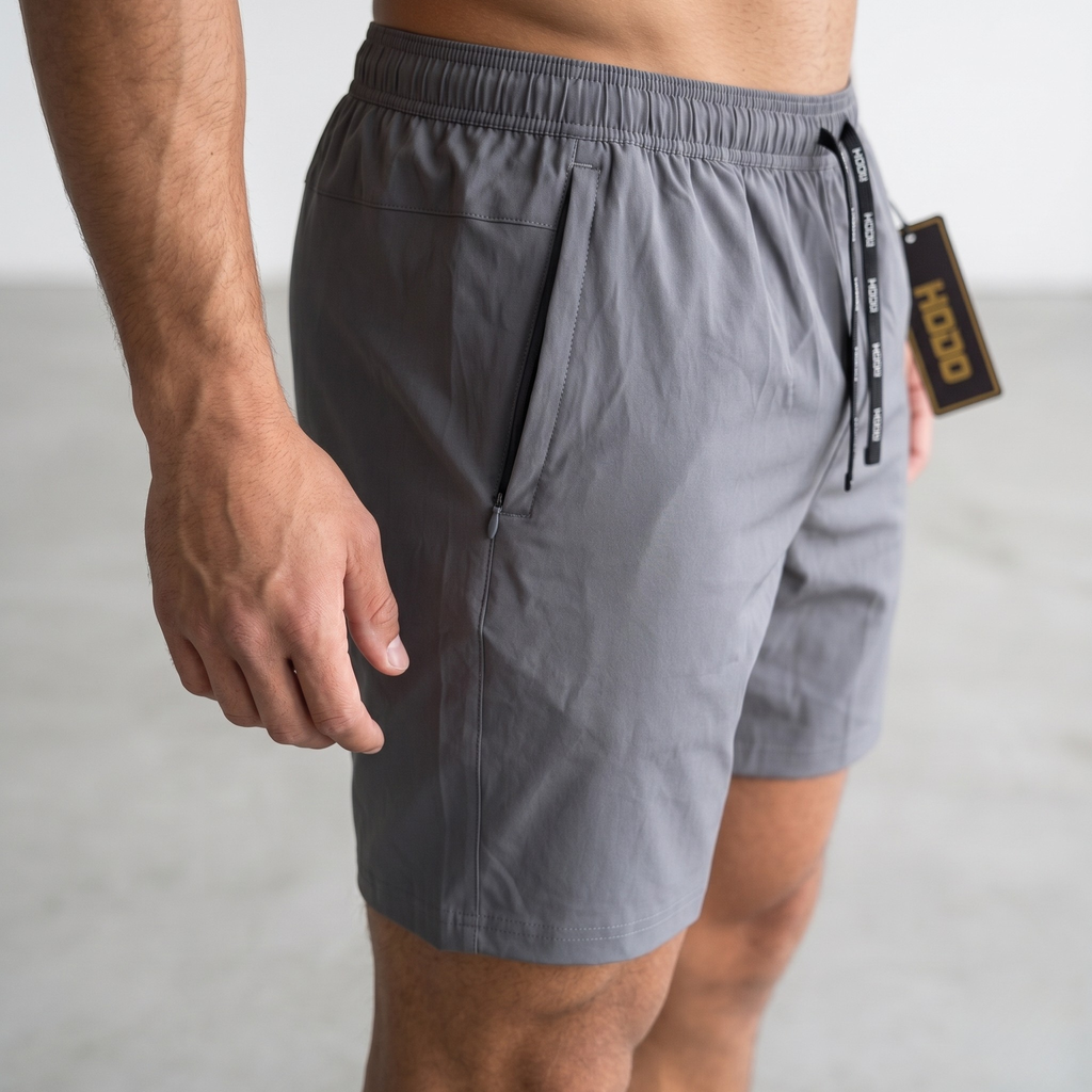 HODO Men's Premium Stretch Athletic Performance Shorts