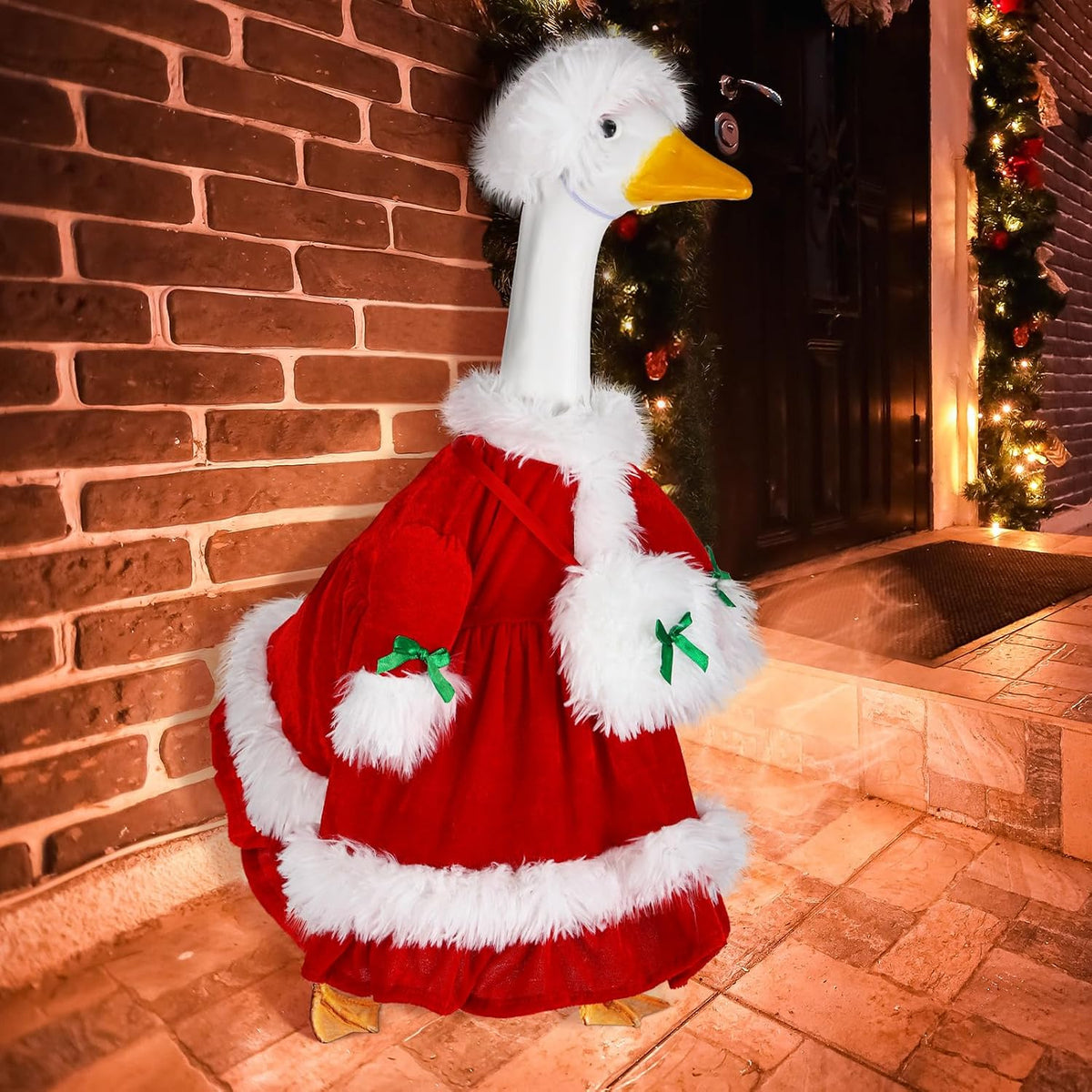 Christmas Mrs. Claus Goose Outfit Goose Costume Holiday Decor
