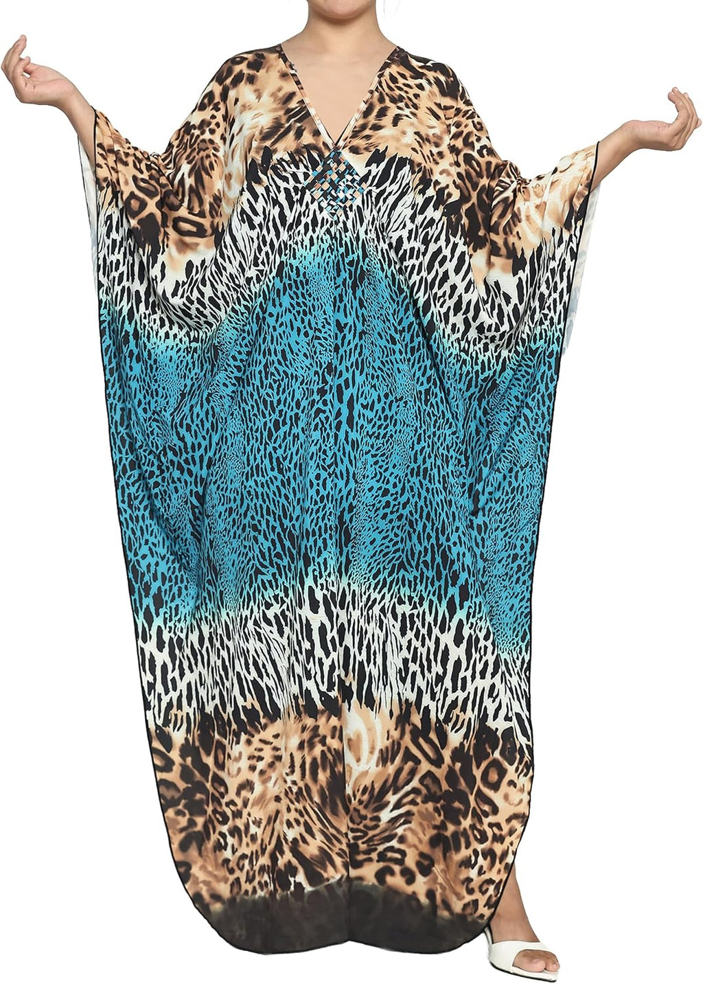 Kaftan Dresses for Women, plus Size Caftan, V-Neck Batwing Dress
