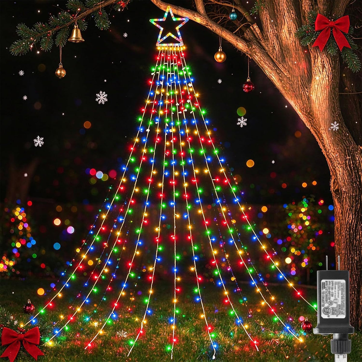 320 LED Christmas String Star Lights Christmas Decorations Lights