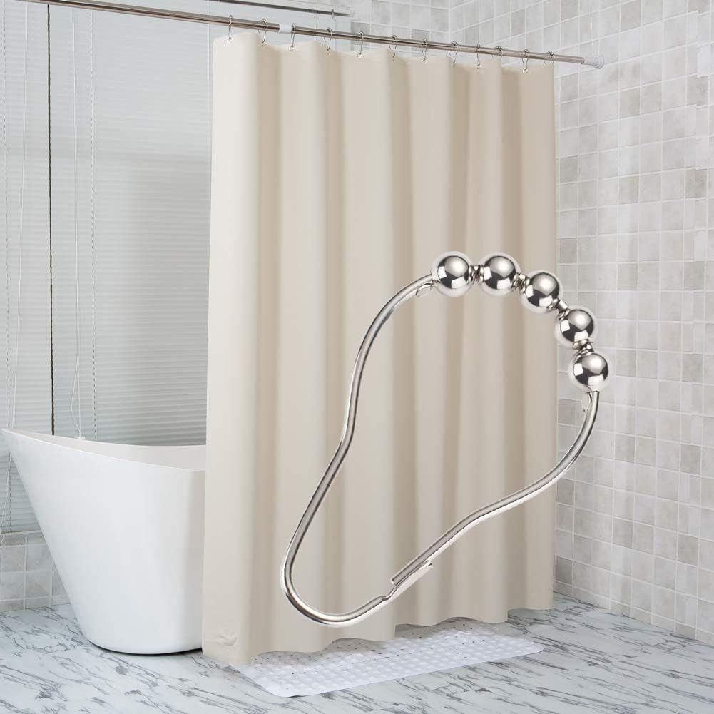 Shower Curtain Hooks Rings for Bathroom, 12PCS Chrome Stainless Steel Rust Resistant Shower Rings for Curtains Kitchen Utensils Bathroom Decorations, Etc.