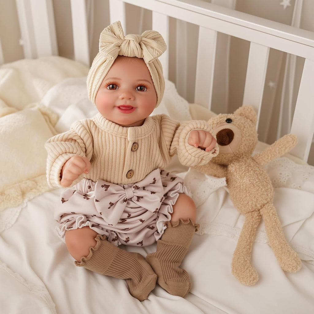 Reborn Baby Dolls Sunny - 17 Inch Cute Realistic Baby Doll