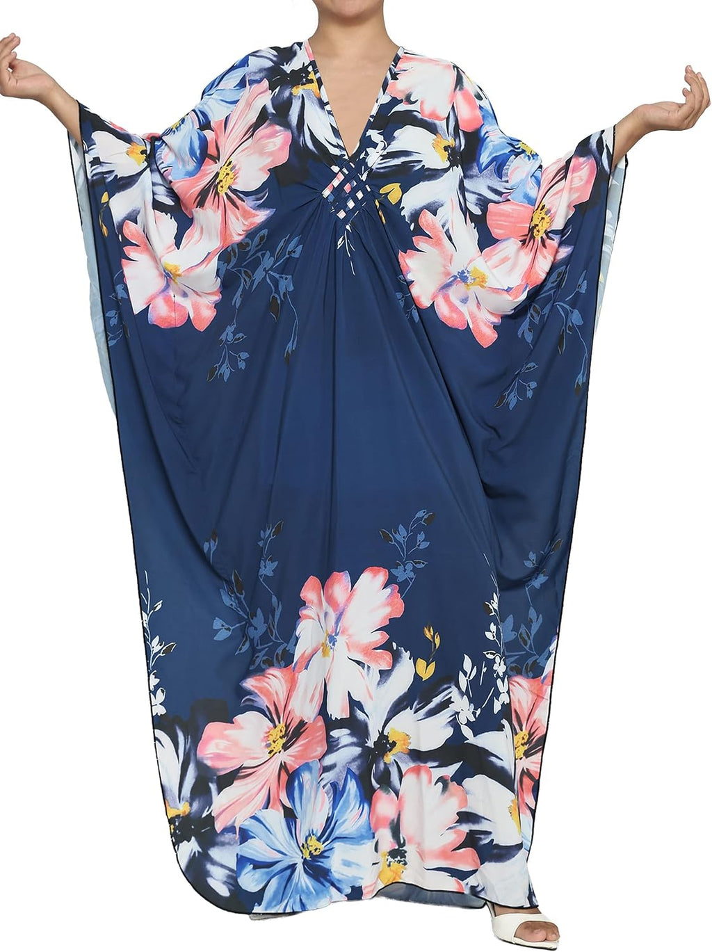 Kaftan Dresses for Women, plus Size Caftan, V-Neck Batwing Dress