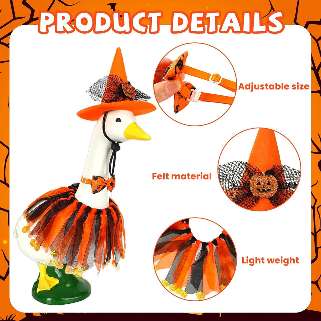 3Pcs Halloween Porch Goose Outfits, Porch Goose Halloween Costume