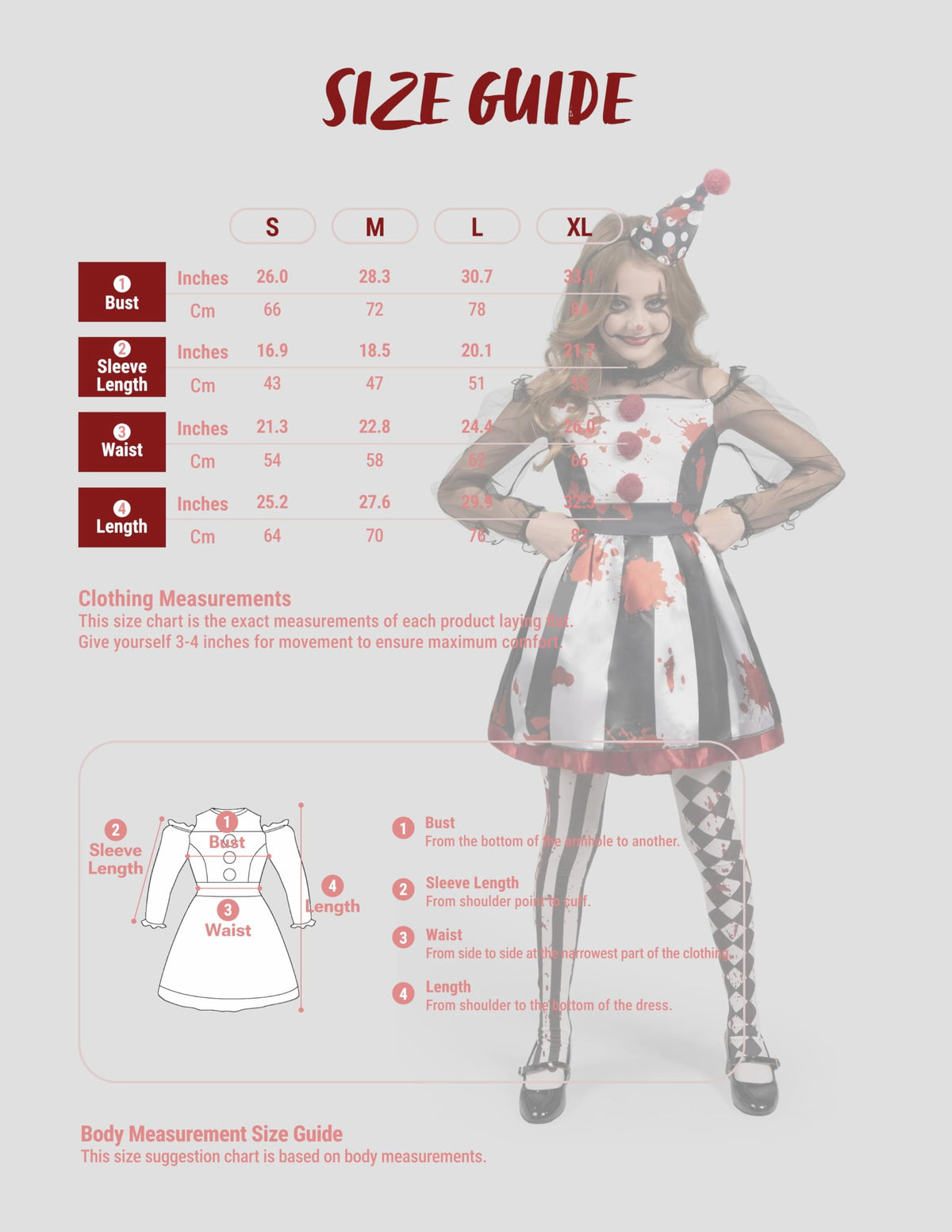 Girls Clown Costume, Halloween Scary Clown Costume, Family Matching Bloody Jester Dress for Girls Halloween Dress Up, Role Play, Cosplay Party
