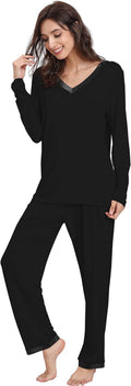 Women'S Bamboo Viscose Long Sleeve Pajamas Set