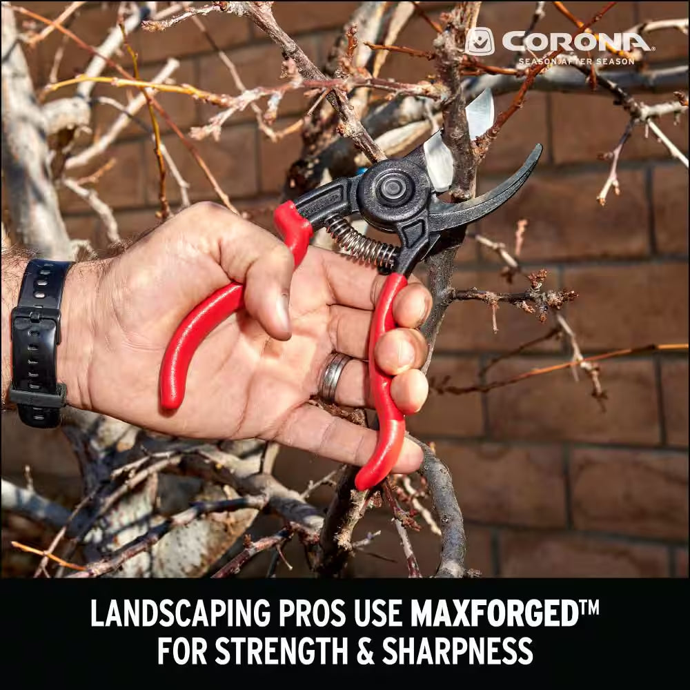 Ergoaction 2.875 In. High Carbon Steel Blade with Full Steel Core Handles Bypass Hand Pruner