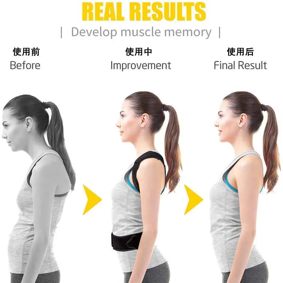 Standing & Sitting Posture Support Belt – Sturdy Back Belt for Posture Alignment, Wearable Daily