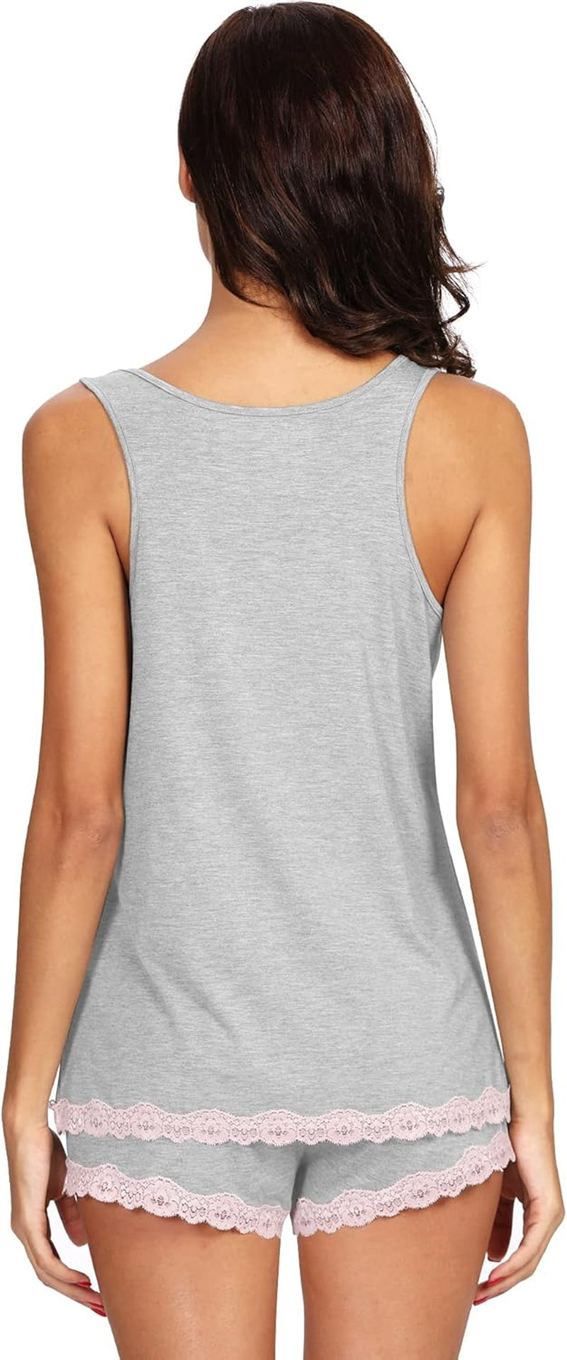Pajamas for Women Super Soft Sleeveless Top with Shorts Cooling Pajama Sets Bamboo Viscose 2 Piece Sleepwear Set S-4X