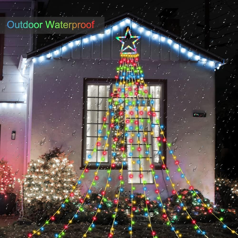 320 LED Christmas String Star Lights Christmas Decorations Lights