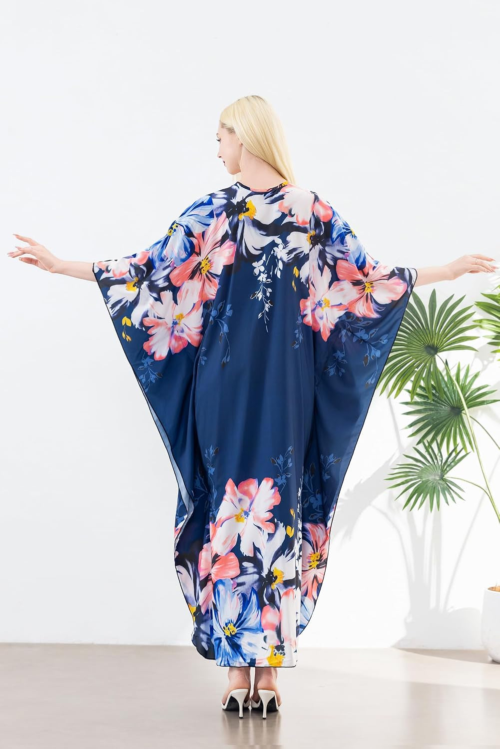 Kaftan Dresses for Women, plus Size Caftan, V-Neck Batwing Dress