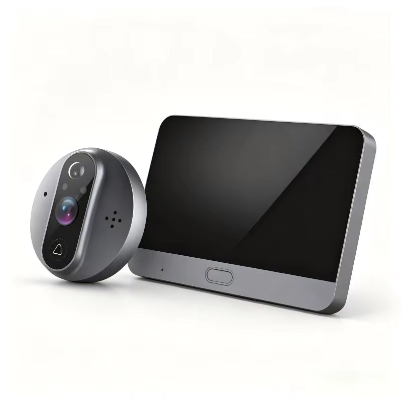 Tuya Smart Life Wifi Peephole Door Camera 3MP 1080P Digital Viewer with 5000Mah Battery PIR Motion Detection IR Night Vision For
