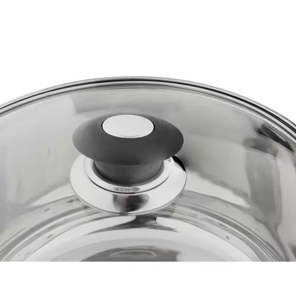 7-Piece Stainless Steel Pots and Pans Kitchen Cookware Set